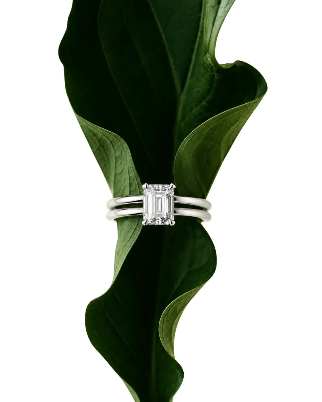Geometric silver rings