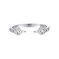 Cubic Zirconia Open Ring | Modern Minimalist