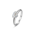 Heart Moissanite Ring | D Colour