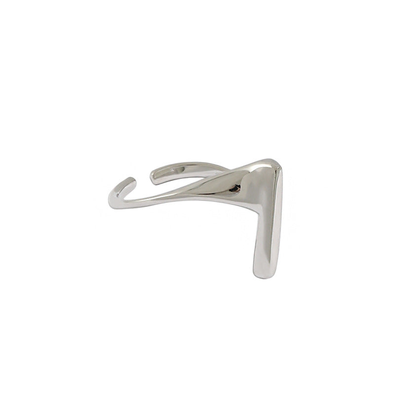 Ribbon Ring – adjustable minimalist strip ring in 925 sterling silver