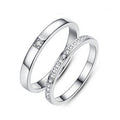 Minimalist CZ Lines Ring | Adjustable 925 Sterling Silver