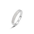 Multi Row Moissanite Ring | Geometric Full Band
