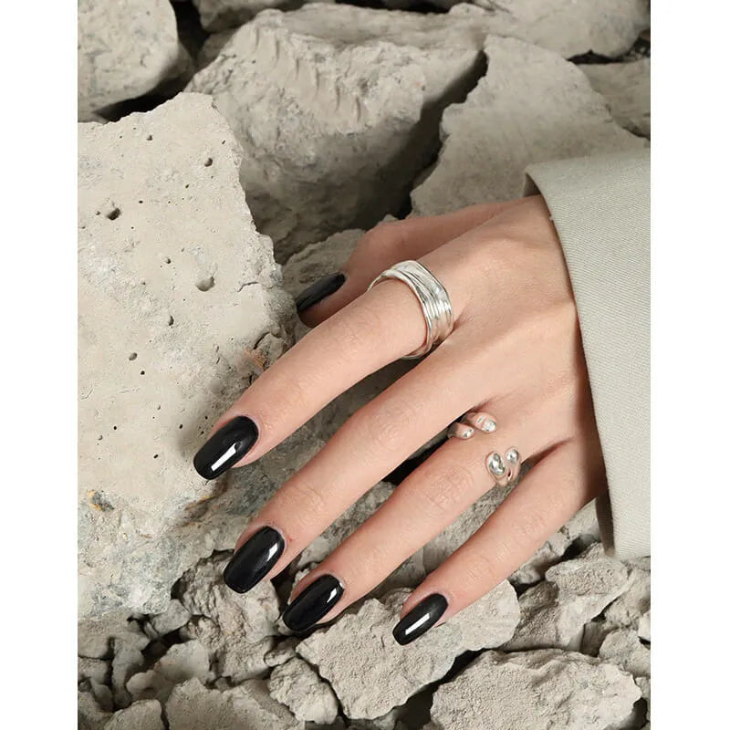 Droplet Ring | Sculptural Sterling Silver Droplet Ring