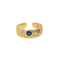Confetti Ring – adjustable 925 sterling silver ring set with colourful cubic zirconia stones