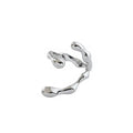 Open Curve Ring | Wide Sculptural Silver Band