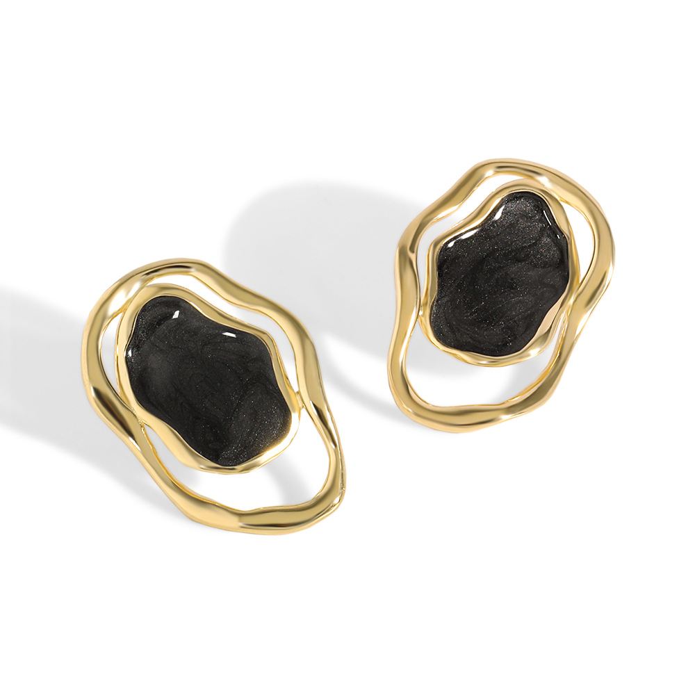 Hollow Epoxy Earrings