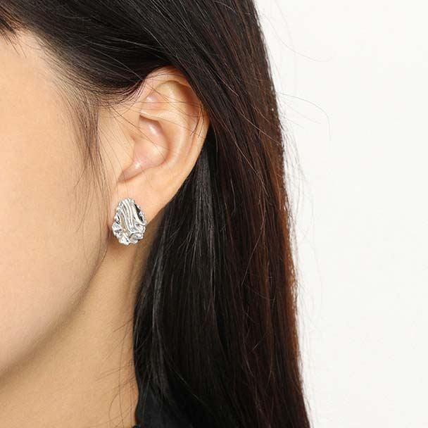 Corrugation Irregular Stud Earrings