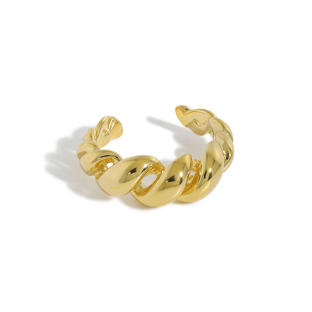 Rope Ring – adjustable twisted rope ring in 925 sterling silver, view 3