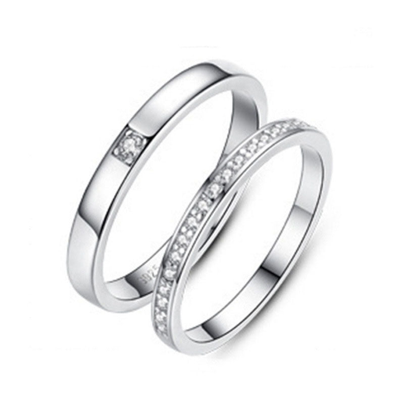Minimalist CZ Lines Ring | Adjustable 925 Sterling Silver