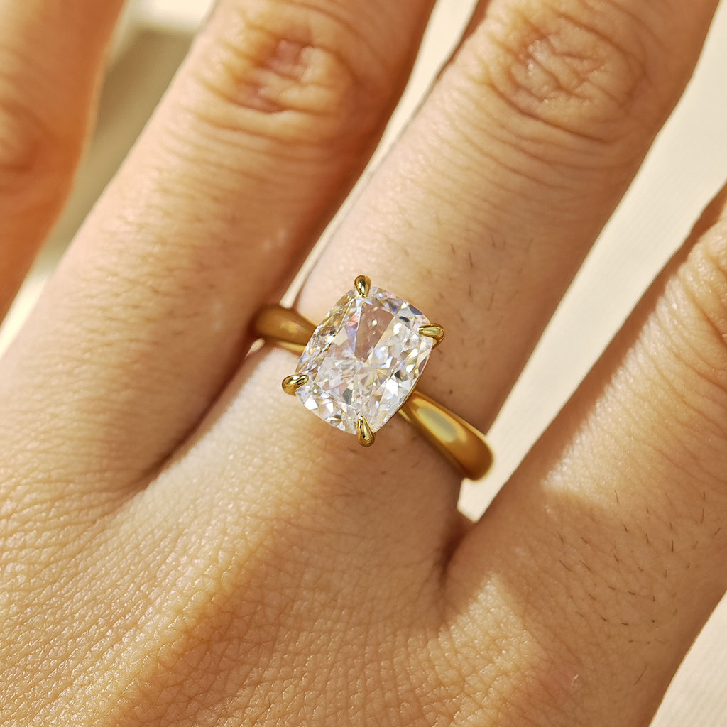 Rectangular Crystal Ring | Ice Cut