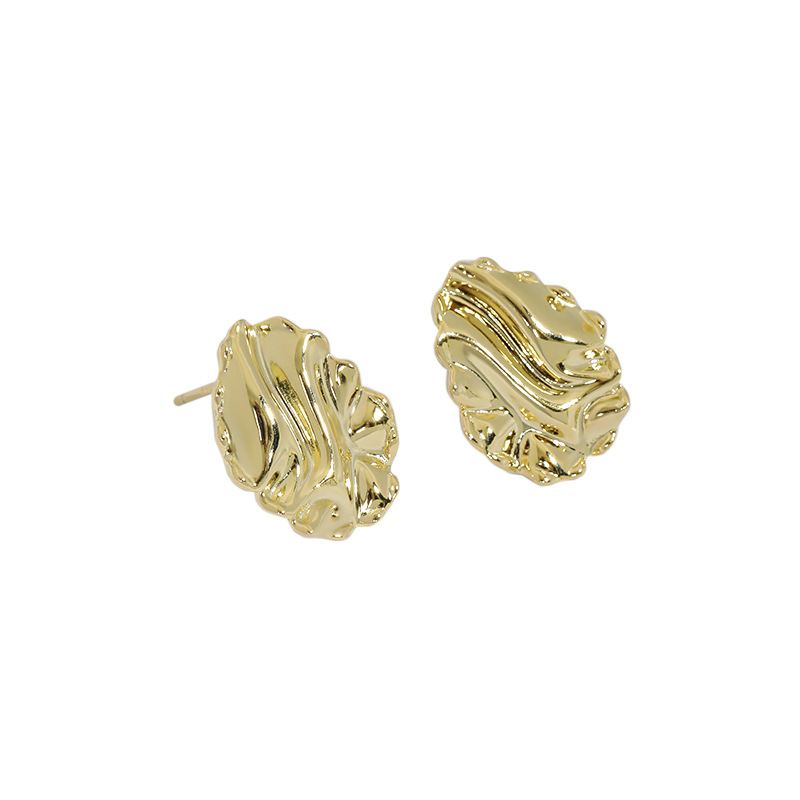 Corrugation Irregular Stud Earrings
