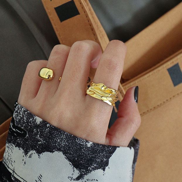 Irregular River Ring | Wide Adjustable