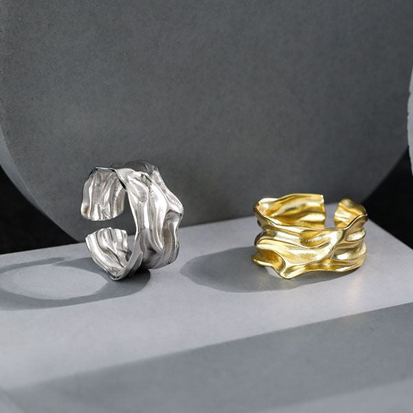 Irregular River Ring | Wide Adjustable