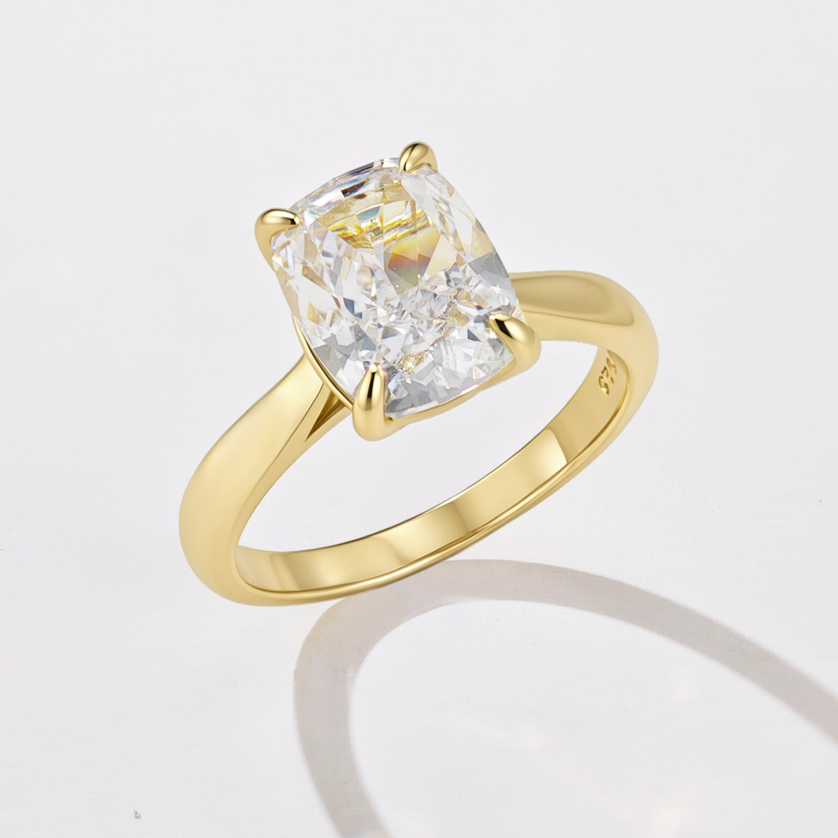 Rectangular Crystal Ring | Ice Cut