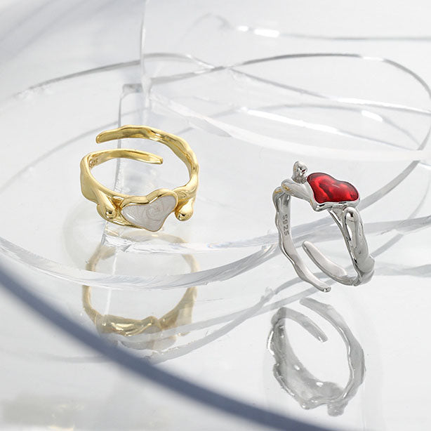 Women Heart Adjustable Ring