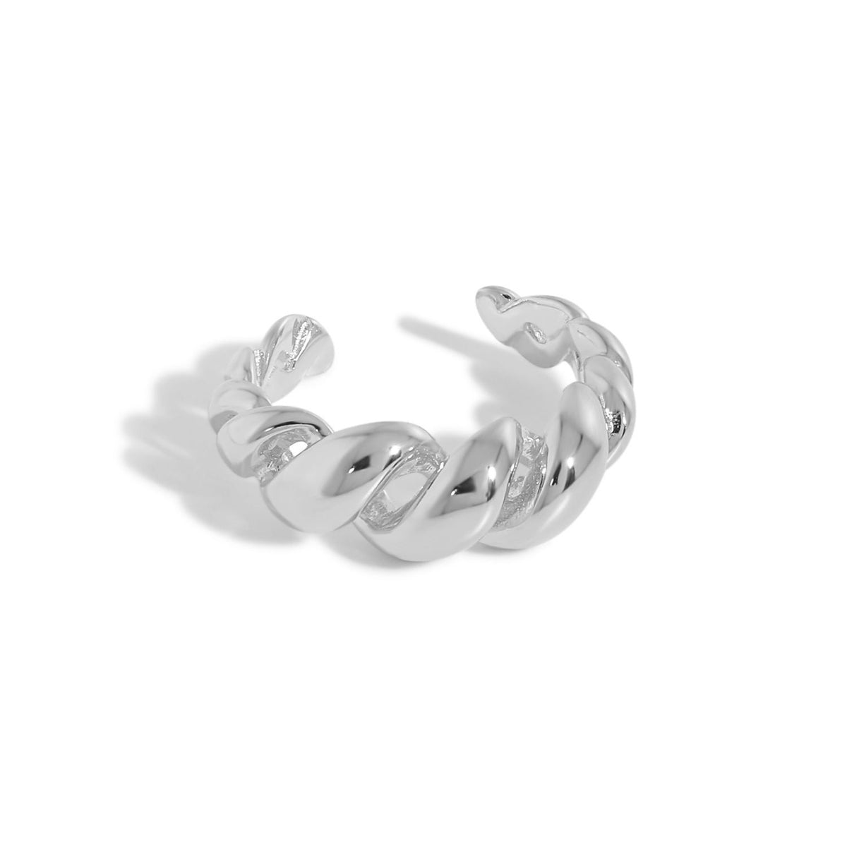 Rope Ring – adjustable twisted rope ring in 925 sterling silver, view 4