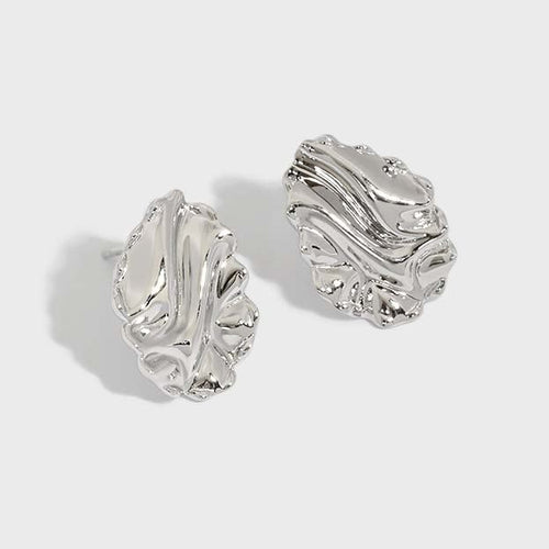 Corrugation Irregular Stud Earrings